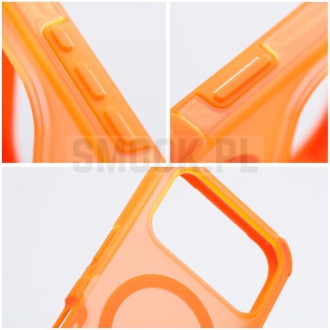 Etui na iPhone 17 Pro Max / 18 Pro Max (low camera edge) Forcell F-Protect BumperX Premium zgodny z MagSafe pomarańczowy 0INT