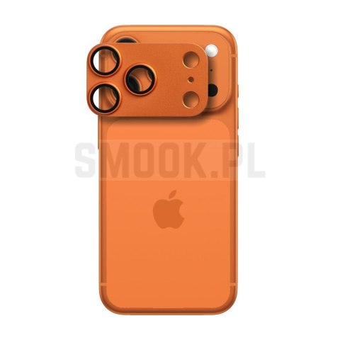 Szkło hartowane na aparat AR+AF Full Metal do IPHONE 17 PRO MAX pomarańczowe