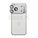 Szkło hartowane na aparat AR+AF Full Metal do IPHONE 17 PRO MAX srebrne