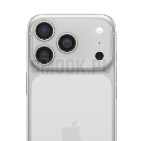 Szkło hartowane na aparat AR+AF Full Metal do IPHONE 17 PRO MAX srebrne