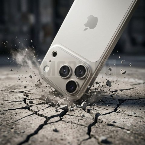 Szkło hartowane na aparat AR+AF Full Metal do IPHONE 17 PRO srebrne
