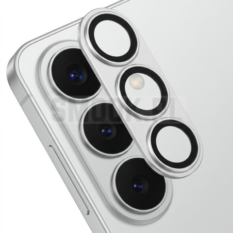 Szkło hartowane na aparat AR+AF Full Metal do SAMSUNG S26 srebrne