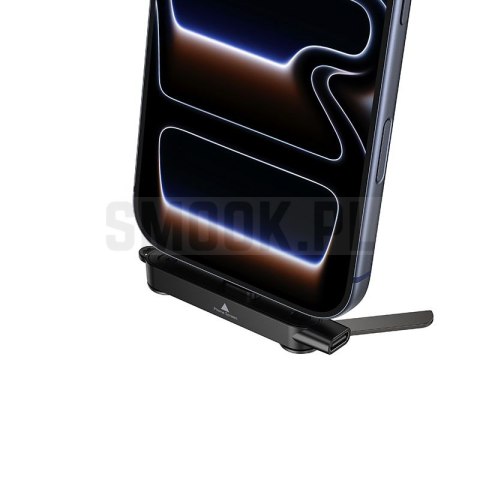 Adapter z podstawką USB C do USB C max 240W Hoco UA47A czarny