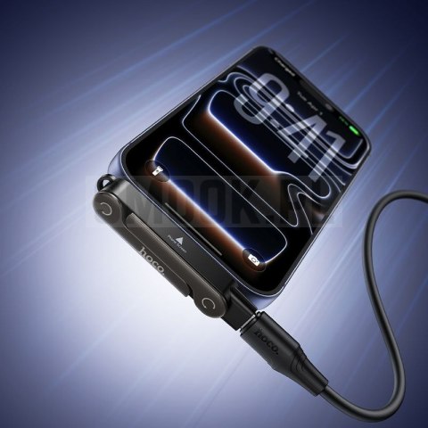 Adapter z podstawką USB C do USB C max 240W Hoco UA47A czarny
