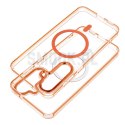 Etui na Samsung A07 / A08 Frame Clear Hybrid Mag Cover zgodny z MagSafe pomarańczowe
