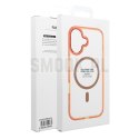 Etui na Samsung A07 / A08 Frame Clear Hybrid Mag Cover zgodny z MagSafe pomarańczowe
