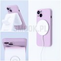 Etui na Samsung A08 Silicone Mag Cover zgodne z MagSafe (camera protection) różowe