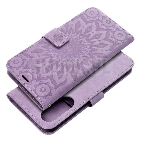 Etui z klapką na Motorola G17 Mezzo Book mandala fioletowe