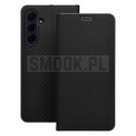Etui z klapką na Samsung A27 Luna Book Carbon czarne