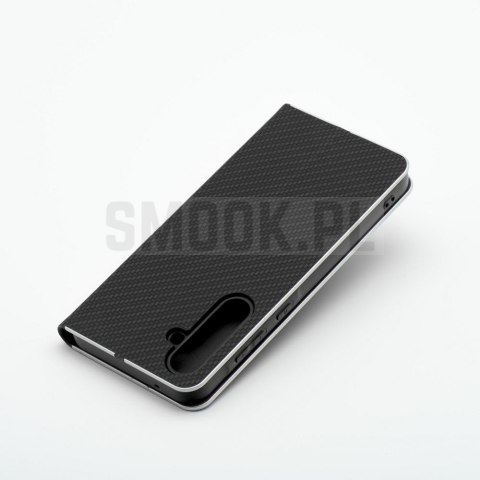 Etui z klapką na Samsung A27 Luna Book Carbon czarne