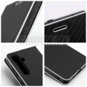 Etui z klapką na Samsung A27 Luna Book Carbon czarne