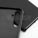 Etui z klapką na Samsung A27 Luna Book Carbon czarne