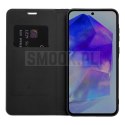 Etui z klapką na Samsung A27 Luna Book Carbon czarne