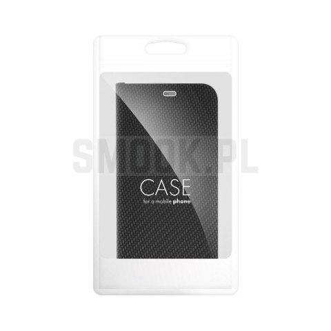 Etui z klapką na Samsung A27 Luna Book Carbon czarne