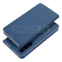 Etui z klapką na Samsung A27 Luna Book Carbon niebieskie