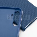 Etui z klapką na Samsung A27 Luna Book Carbon niebieskie