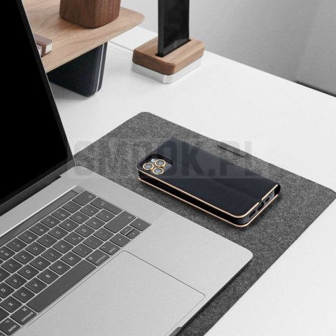 Etui z klapką na Samsung A27 Luna Book Gold czarny