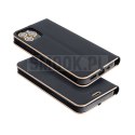 Etui z klapką na Samsung A27 Luna Book Gold czarny