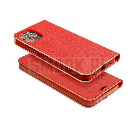 Etui z klapką na Samsung A27 Luna Book Gold czerwone