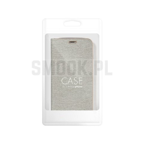 Etui z klapką na Samsung A27 Luna Book Gold srebrne