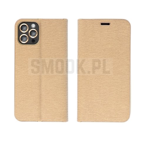 Etui z klapką na Samsung A27 Luna Book Gold złote