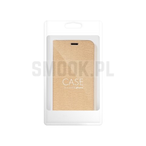 Etui z klapką na Samsung A27 Luna Book Gold złote