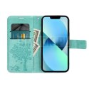 Etui z klapką na Samsung A27 Mezzo Book drzewo zielone