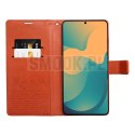 Etui z klapką na Samsung A27 Mezzo Book koty brązowe