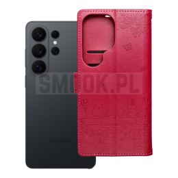 Etui z klapką na Samsung A27 Mezzo Book koty czerwone