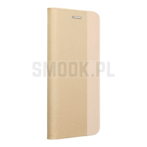 Etui z klapką na Samsung A27 Sensitive Book złote