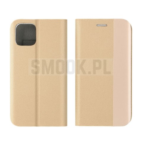 Etui z klapką na Samsung A27 Sensitive Book złote