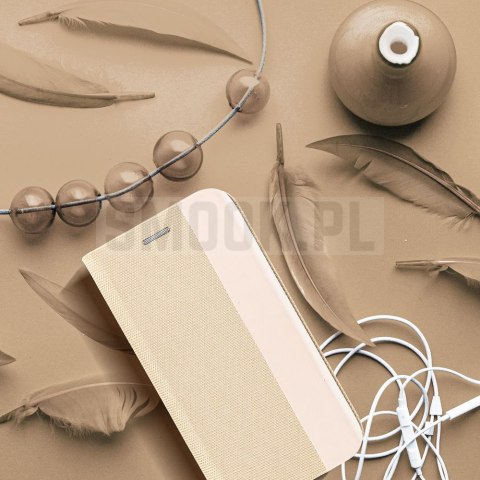 Etui z klapką na Samsung A27 Sensitive Book złote