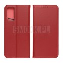 Etui z klapką na Samsung A27 Smart Pro Book skórzane bordowe