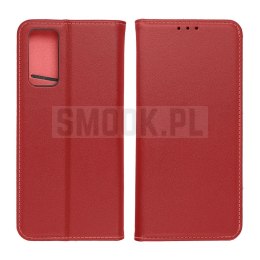 Etui z klapką na Samsung A27 Smart Pro Book skórzane bordowe