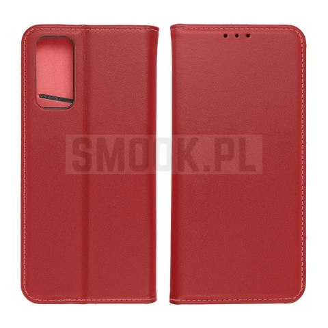 Etui z klapką na Samsung A27 Smart Pro Book skórzane bordowe