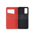 Etui z klapką na Samsung A27 Smart Pro Book skórzane bordowe