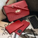 Etui z klapką na Samsung A27 Smart Pro Book skórzane bordowe