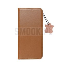 Etui z klapką na Samsung A27 Smart Pro Book skórzane brązowe