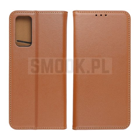Etui z klapką na Samsung A27 Smart Pro Book skórzane brązowe