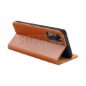 Etui z klapką na Samsung A27 Smart Pro Book skórzane brązowe
