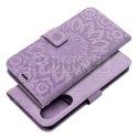 Etui z klapką na Xiaomi Motorola G37 / G57 POWER Mezzo Book mandala fioletowe