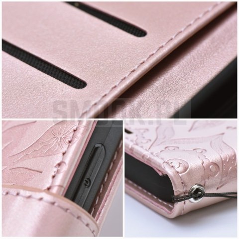 Etui z klapką na Xiaomi Motorola G37 / G57 POWER Mezzo Book mandala złoto-różowe