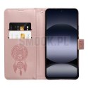 Etui z klapką na Xiaomi Motorola G67 / G77 Mezzo Book łapacz snów złoto-różowe