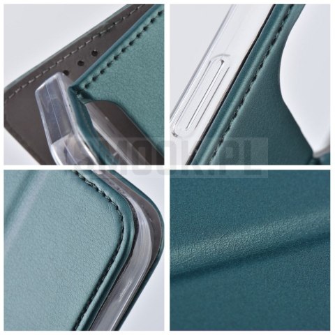 Etui z klapką na Xiaomi Redmi 17C Smart Magneto ciemnozielone