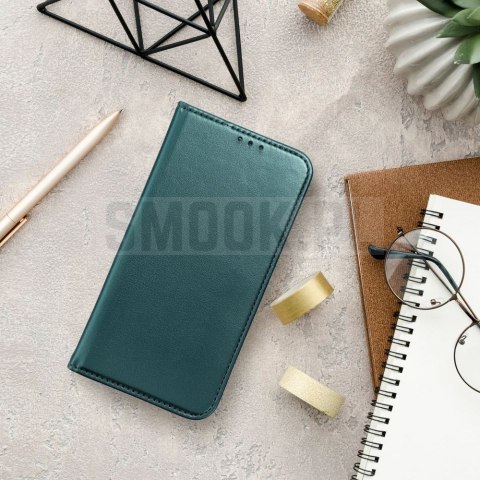 Etui z klapką na Xiaomi Redmi 17C Smart Magneto ciemnozielone
