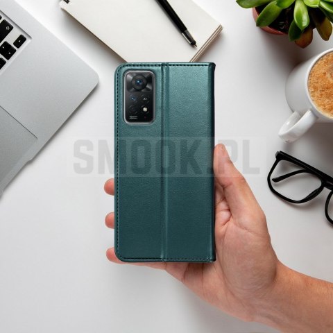 Etui z klapką na Xiaomi Redmi 17C Smart Magneto ciemnozielone