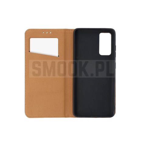 Etui z klapką na Xiaomi Redmi 17C Smart Pro Book skórzane brązowy