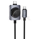 Kabel Hoco USB C do USB C PD100W z funcją ładowania iWatcha 1,2 m CW66 czarny