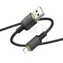 Kabel USB A do Lightning Hoco 2,4A 1 m X128 Benefit czarny