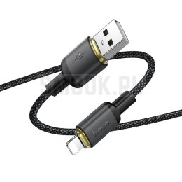 Kabel USB A do Lightning Hoco 2,4A 1 m X128 Benefit czarny